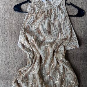 HeartSoul Gold Sequin Top